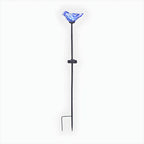 Hand-Blown Glass Bird Solar Path Lights – Outdoor LED Landscape Lighting