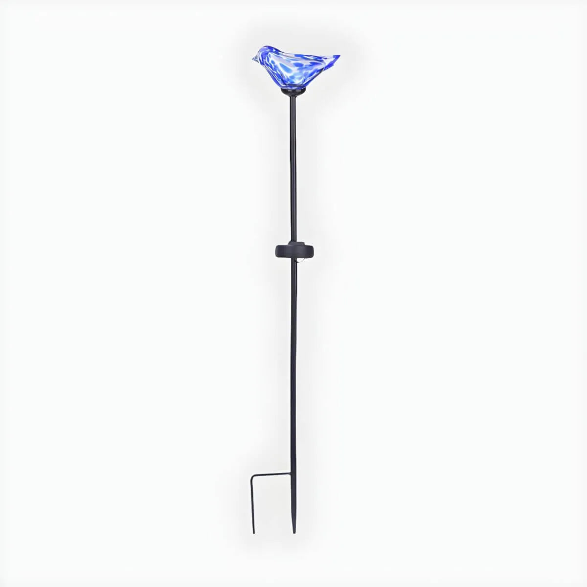 Hand-Blown Glass Bird Solar Path Lights – Outdoor LED Landscape Lighting