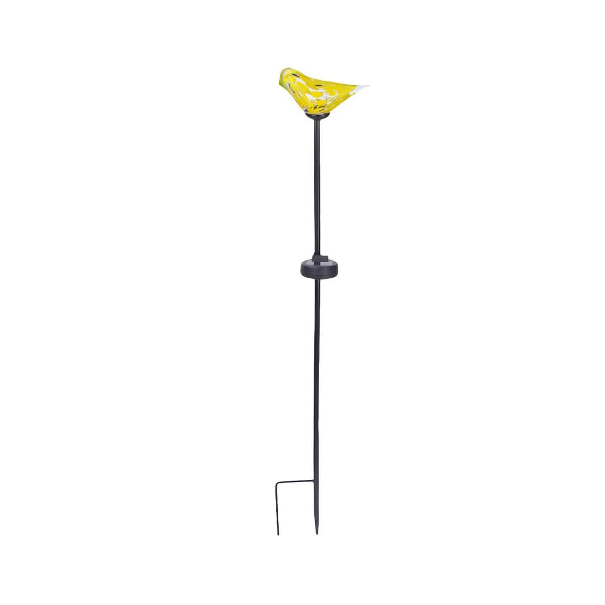 Hand-Blown Glass Bird Solar Path Lights – Outdoor LED Landscape Lighting