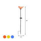 Hand-Blown Glass Bird Solar Path Lights – Outdoor LED Landscape Lighting