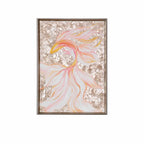 Handcrafted Mother of Pearl Wall Art, Layered Koi Relief for Bright Entry and Living Spaces