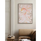 Handcrafted Mother of Pearl Wall Art, Layered Koi Relief for Bright Entry and Living Spaces
