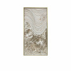 Handcrafted Mother of Pearl Wall Art Series with Gold Frame Relief