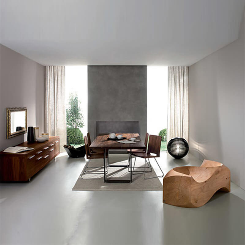 Handcrafted Natural Wood Bench With Elegant Curved Lines