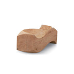 Handcrafted Natural Wood Bench With Elegant Curved Lines