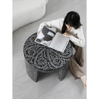 Handmade Mother of Pearl Coffee Table with Sculptural Round Base Main Product Image