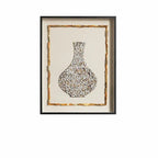 Handmade Mother of Pearl Wall Art Triptych with Sculptural Shell Texture