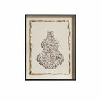 Handmade Mother of Pearl Wall Art Triptych with Sculptural Shell Texture