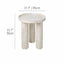 Handmade Sunburst Mother of Pearl Side Table with Sculptural Tripod Base Dimensions