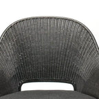 Handwoven Rattan Modern 1-Seater Sofa – Black & Natural
