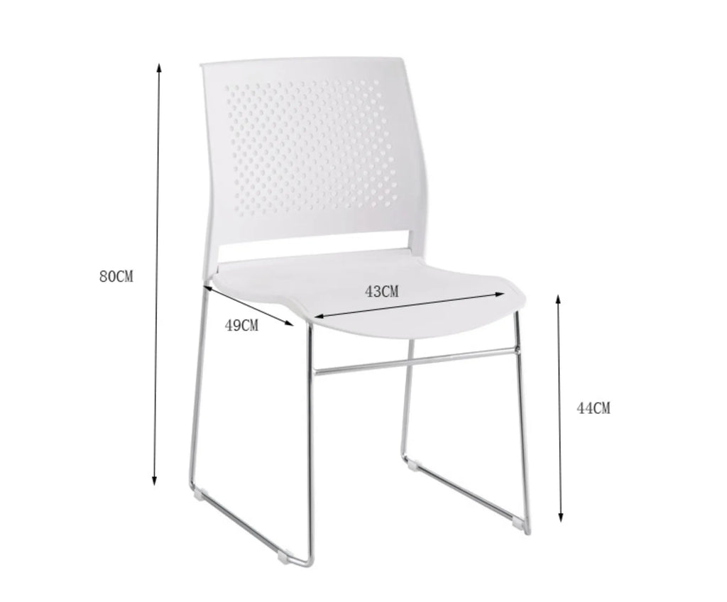 Haven Perforated Back Training Chair with Steel Sled Base