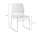Haven Perforated Back Training Chair with Steel Sled Base