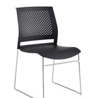 Haven Perforated Back Training Chair with Steel Sled Base Main Product Image