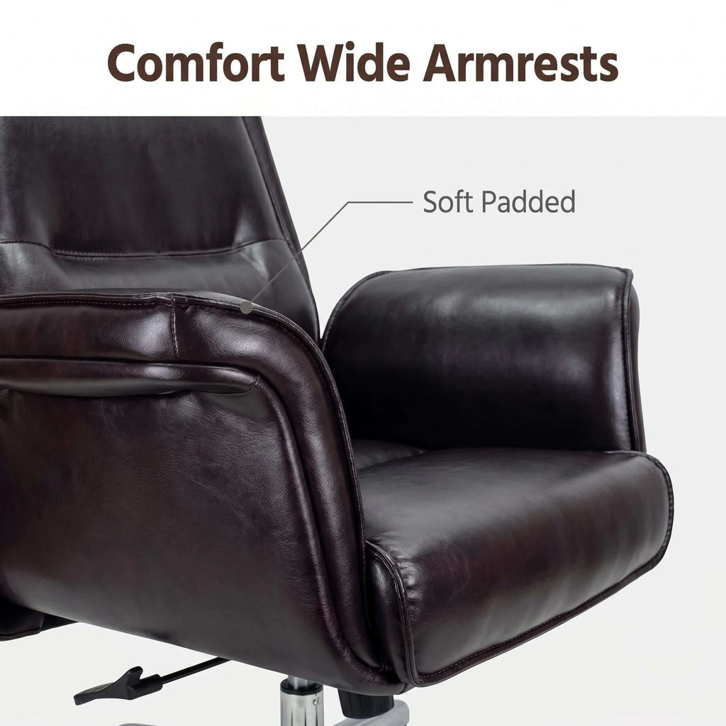 High-Back Leather Executive Office Chair