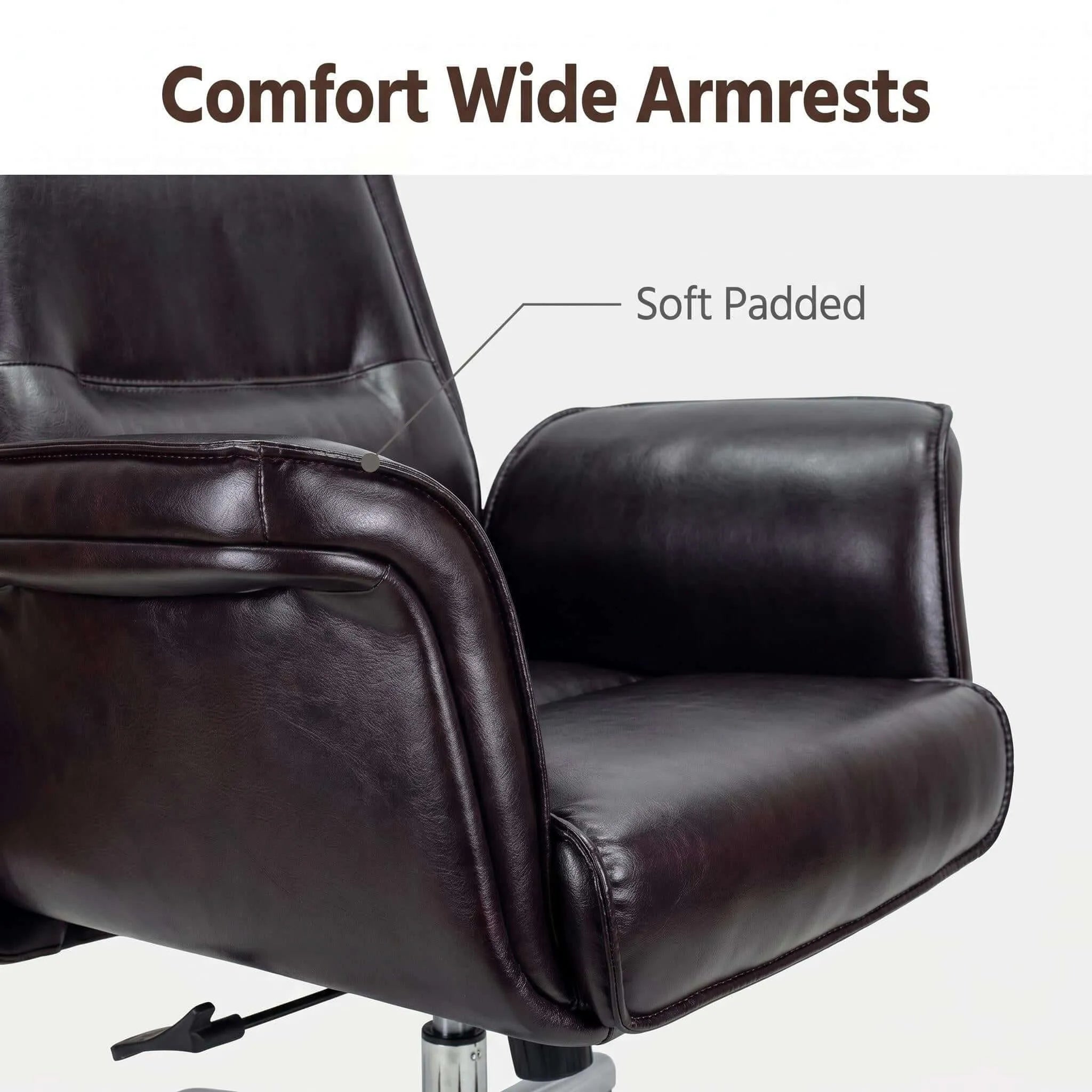 High-Back Leather Executive Office Chair