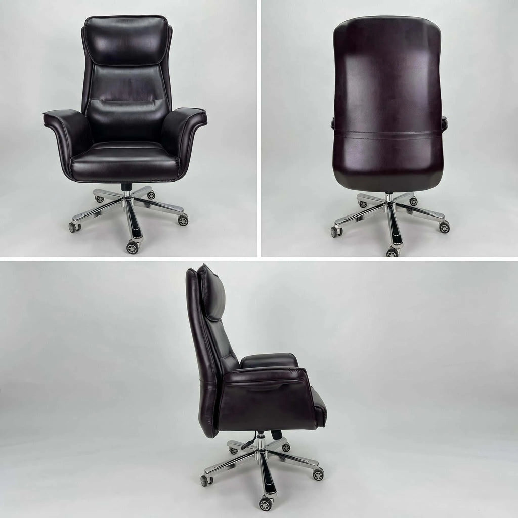 High-Back Leather Executive Office Chair