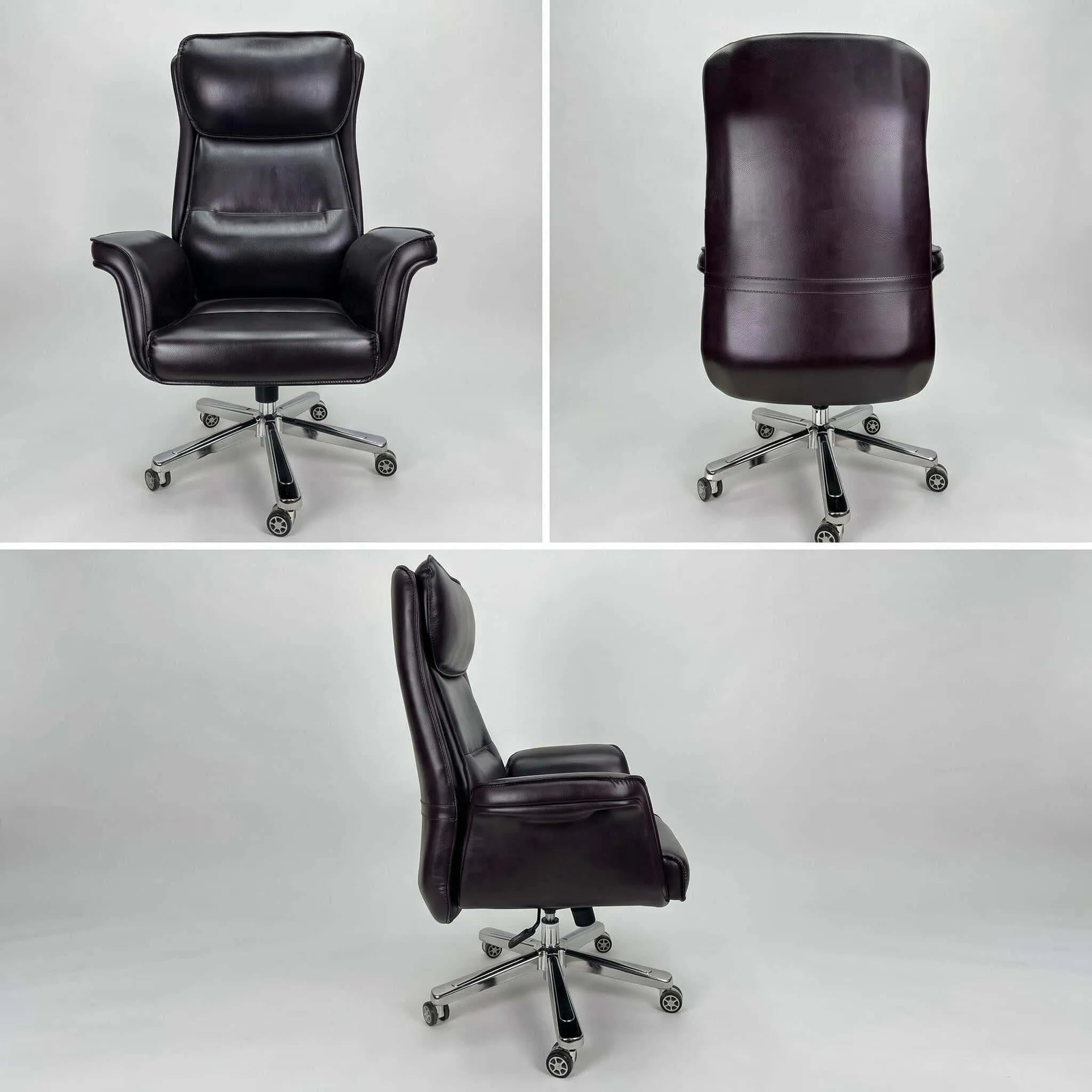 High-Back Leather Executive Office Chair