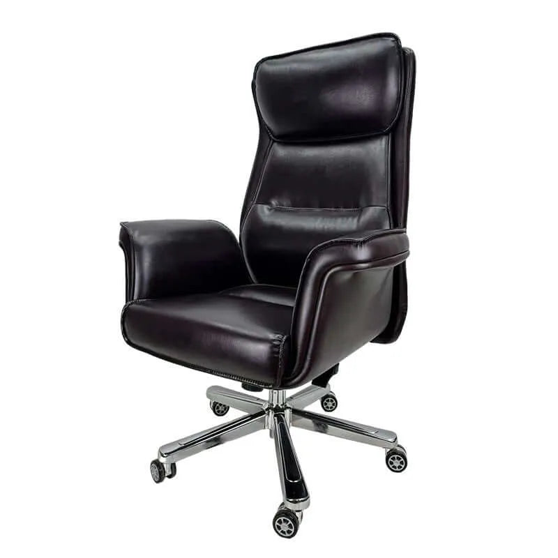 High-Back Leather Executive Office Chair Image secondaire du produit