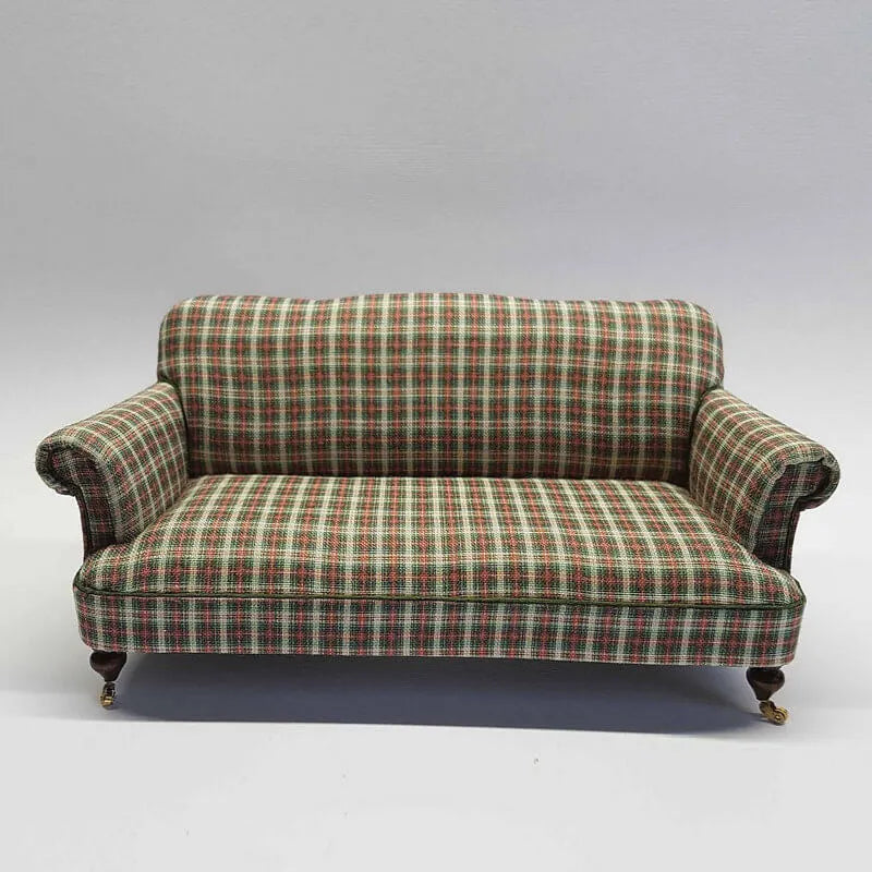 High-Back Plaid Sofa Collection With Latex Comfort and Solid Wood Legs Hauptbild