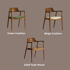 Hiroshima Nouveau Teak Armchair with Sherpa Fabric