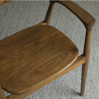 Hiroshima Nouveau Teak Armchair with Sherpa Fabric