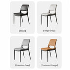 Hollow Back Dining Chair Series with Slim Metal Frame and Upholstered Comfort