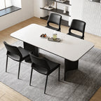 Hollow Back Dining Chair Series with Slim Metal Frame and Upholstered Comfort