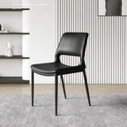 Hollow Back Dining Chair Series with Slim Metal Frame and Upholstered Comfort Main Product Image