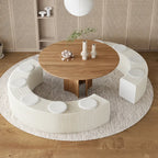 Honeycomb Paper Accordion Folding Bench with Cushioned Modular Seating