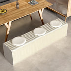 Honeycomb Paper Accordion Folding Bench with Cushioned Modular Seating