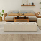 Honeycomb Paper Accordion Folding Bench with Cushioned Modular Seating