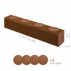 Honeycomb Paper Accordion Folding Bench with Cushioned Modular Seating Dimensions
