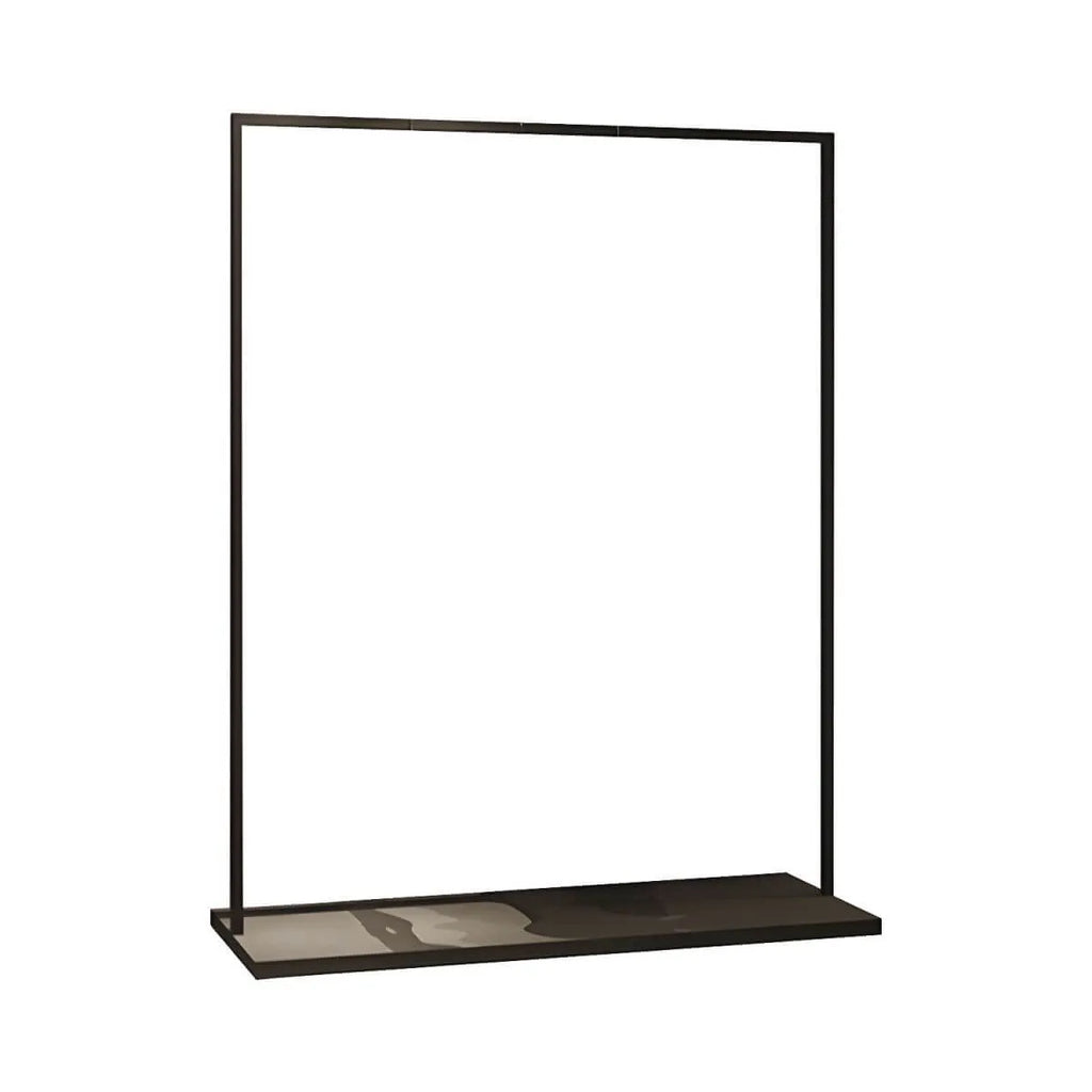 Industrial Black Metal Hall Tree with Shelves and Hanging Rods