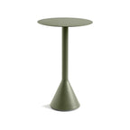 Industrial Green Metal Dining & Bar Table – Square and Round Outdoor Pedestal Tables