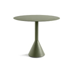 Industrial Green Metal Dining & Bar Table – Square and Round Outdoor Pedestal Tables