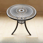 Industrial Metal & Ceramic Outdoor Side and Coffee Tables