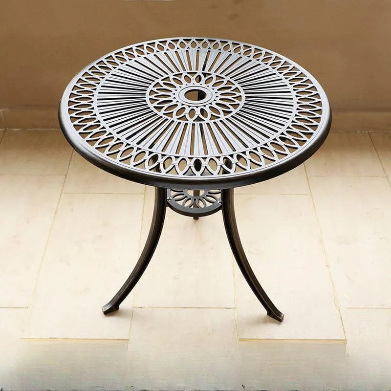 Industrial Metal & Ceramic Outdoor Side and Coffee Tables