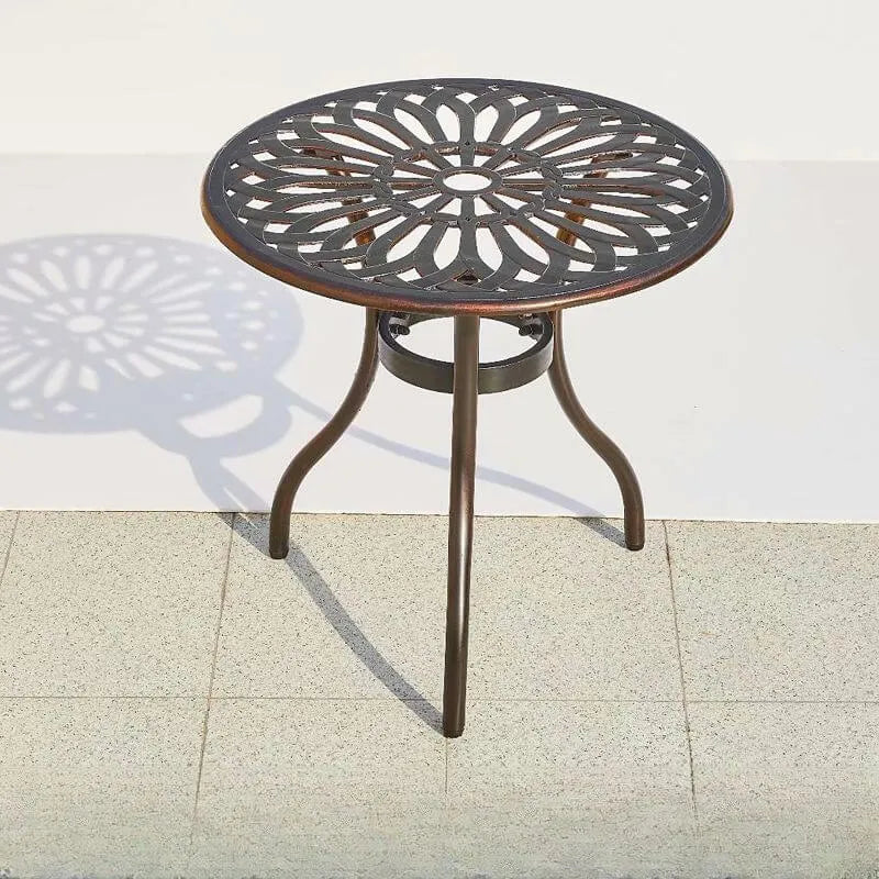 Industrial Metal & Ceramic Outdoor Side and Coffee Tables