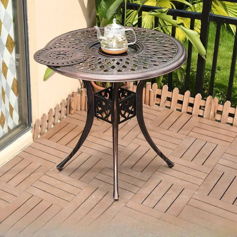Industrial Metal & Ceramic Outdoor Side and Coffee Tables