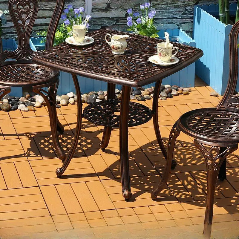 Industrial Metal & Ceramic Outdoor Side and Coffee Tables