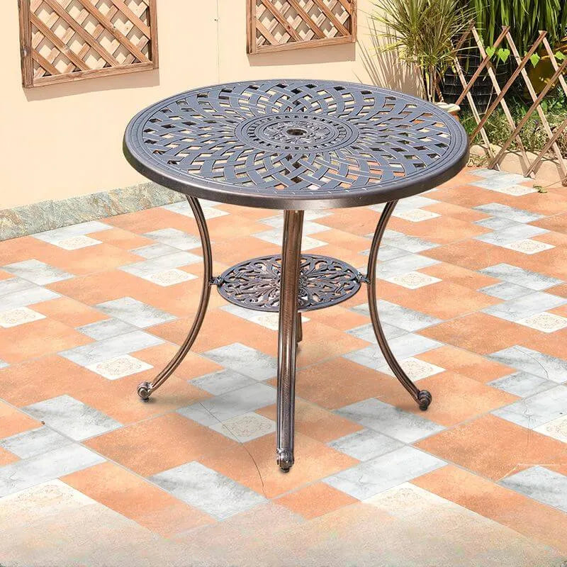 Industrial Metal & Ceramic Outdoor Side and Coffee Tables