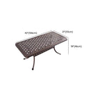 Industrial Metal & Ceramic Outdoor Side and Coffee Tables Dimensions