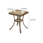 Industrial Metal & Ceramic Outdoor Side and Coffee Tables Dimensions
