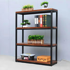 Industrial Pine Etagere Bookshelf with Open Back Design