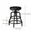 Industrial Wood and Metal Guitar Chair Bar Stool Series With Backrest Dimensions