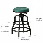 Industrial Wood and Metal Guitar Chair Bar Stool Series With Backrest Dimensions