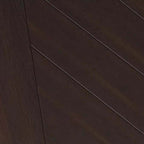 Irregular Shape Black Executive Desk With Ash Wood Legs