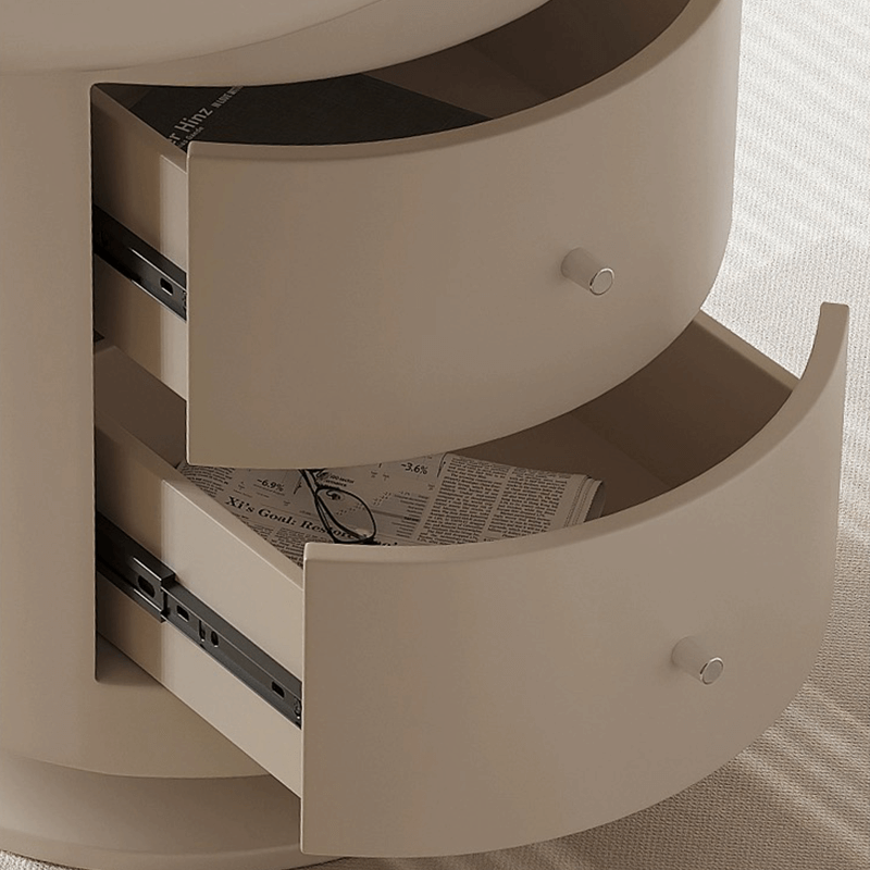 Irregular Shaped Wooden Desk with Chair and Drawers