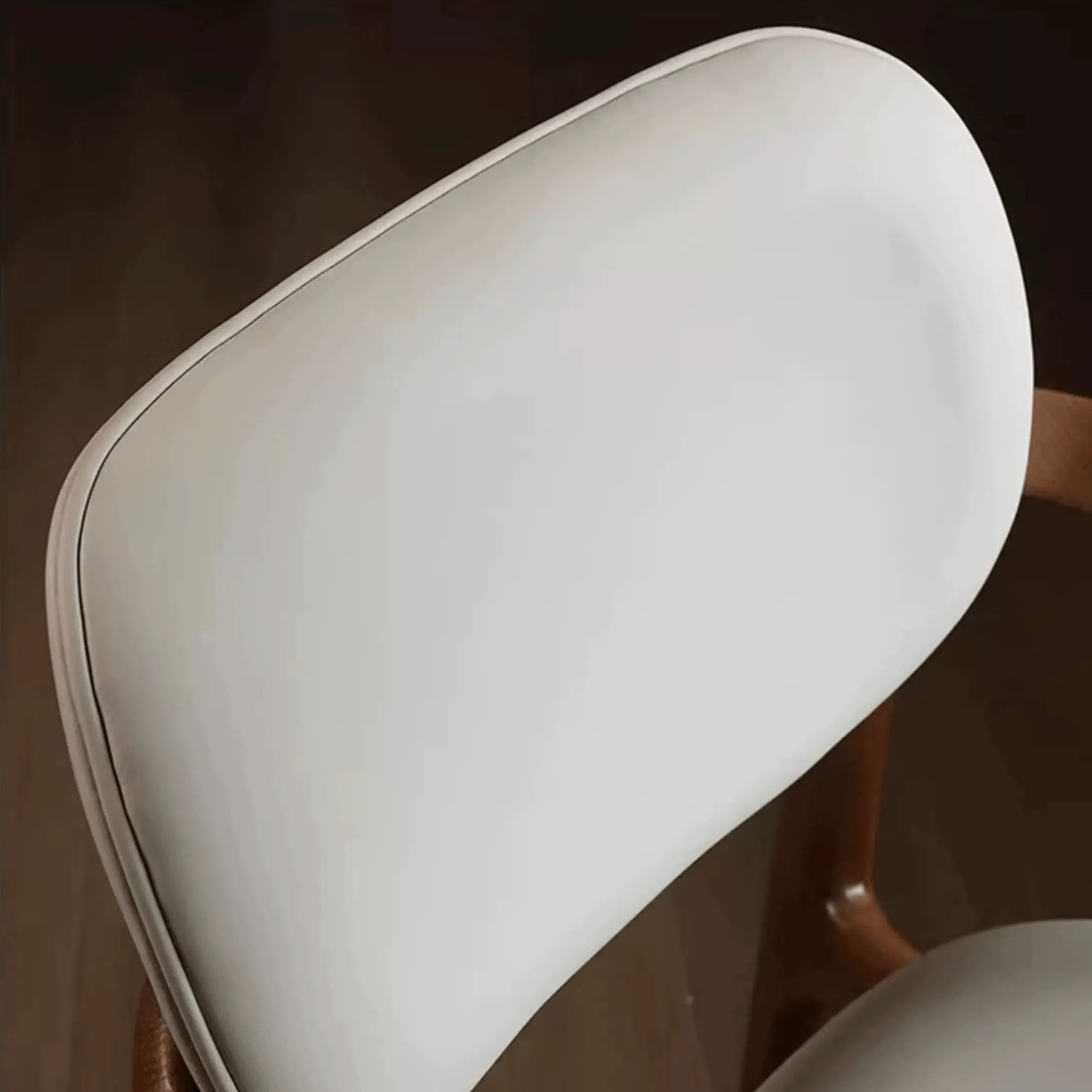 Italian Ash Wood Armchair With Sculpted C-Back, Upholstered Dining Series