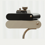 Italian Cream Modern End Table With Two Drawers